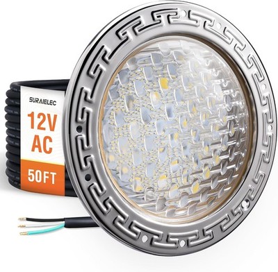 Suraielec 12V AC Pool Lights Pool 10 inch Underwater Pool Light Replacement