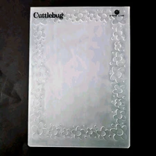 FLOWER POSIES FRAME Cuttlebug Embossing Folder 5"×7" Garden Border Daisy um438