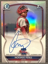 2023 Bowman Chrome - Rickardo Perez (RC) - REFRACTOR AUTO - 1st Bowman - #’d 499