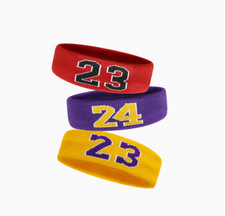 Sports headband number basketball sweat-absorbent headband