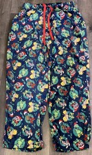 Nickelodeon Characters Christmas Fleece Sleep Pajama Bottoms Soft Sz Large NwoT