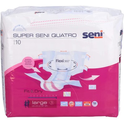 SENI Super Quatro Inkontinenzslip L 10 St PZN 01986204