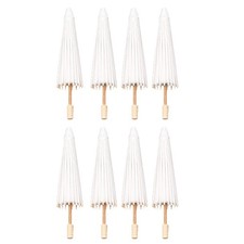 8PCS Parasol Wedding Umbrella Party Favor 30cm Bamboo Umbrellas for Bridal1157