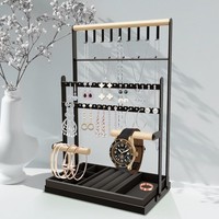 SchmuckstäNder Schmuckhalter Organizer FüR Halskette Armband Ohrringe Schwarz
