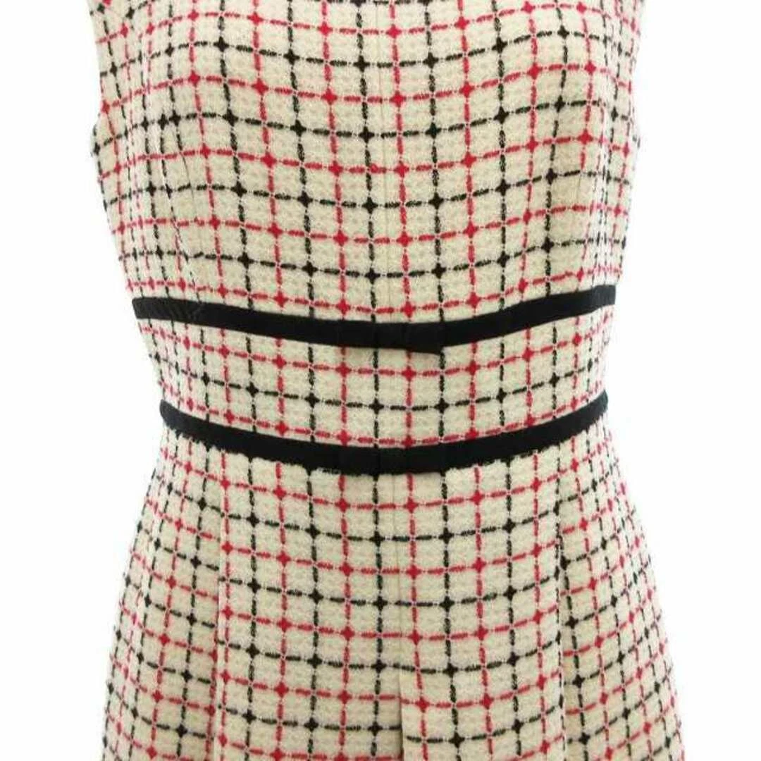 OFF WHITE TOCCA One Piece Tweed Chuck Ribbon senza maniche lunghezza ginocchio 0 bianco sporco FF us