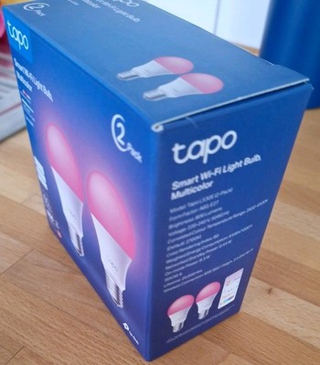 TP-Link Tapo L510E-L520E-L530E-L535E Smart Leuchtmittel E27 WLAN Glühbirne [2er]