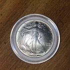 1986 U.S. Mint American Silver Eagle One Dollar 1 oz .999 Silver Coin in Capsule