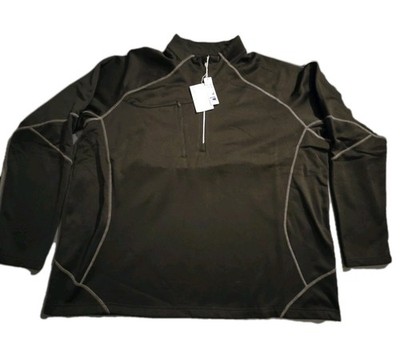 North End Men's Performance Quarter Zip Pullover Black Easy 88175 NWT 4xl Sport