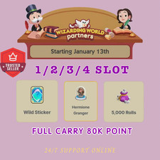 Wizarding World Partners Event  Mon-opoly Go   Full Carry 80k point