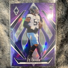2024 Panini Phoenix Purple Rookie J.C. Latham #184 Titans Football