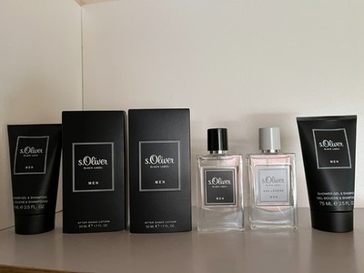 s.Oliver Black Label  2 x After Shave * 2 x Eau de Toilette & 2 x Shower Gel