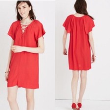 Madewell Lace Up Flutter Dress