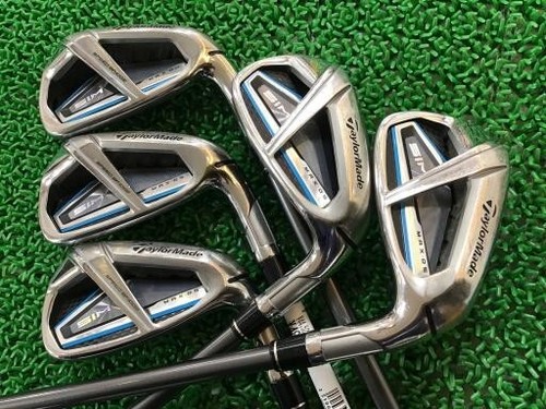TaylorMade SIM MAX OS Iron Set / 6-PW / Flex Regular TENSEI Blue TM60 Excellent - Picture 2 of 10