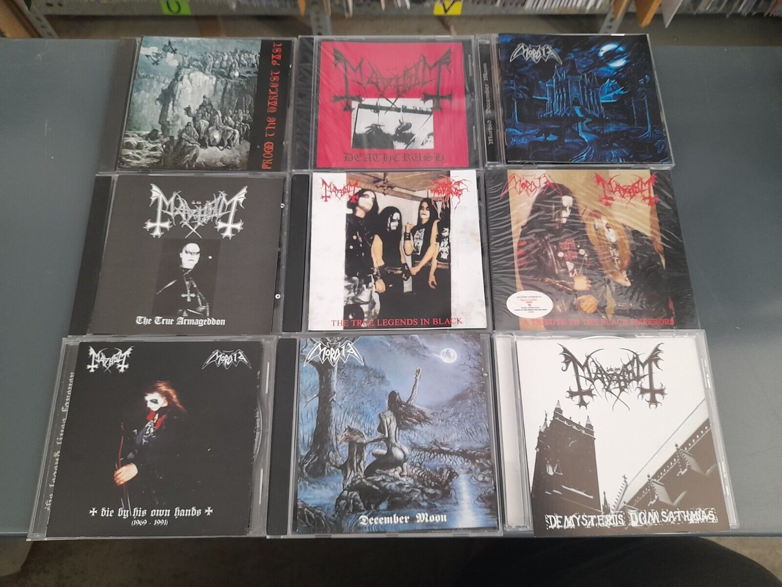 lot of  -  9  x  CD -  mayhem-morbid-black metal