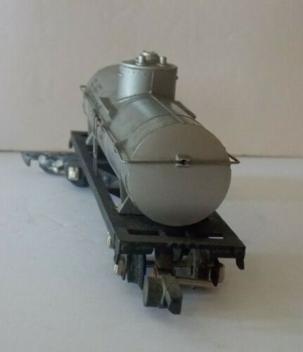 AMERICAN FLYER Link Coupler 625 Silver SHELL Single Dome TANK Freight CAR C-7 - Picture 4 of 6