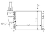 Hart KüHler WasserküHler MotorküHler FüR Fiat Punto Lancia Y 176 176 176C 176L