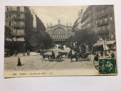 CPA PARIS (75 ) La Gare du NORD (belebte Kutschen)