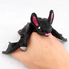 3D Printed Articulated Bat Toy - Custom Colors - Spooky Halloween Decor Gift