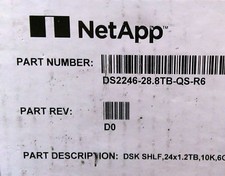 NetApp DiskShelf DS2246 with 24 x 1.2TB Hard Drives X425A-R6 DS2246-28.8TB-QS-R6