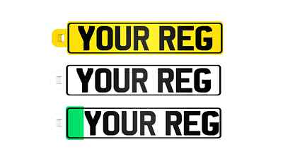 Personalised Car Number Plate Customisable Registration Reg - Foto 8
