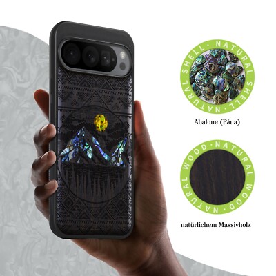 Handgefertigte Holzhüllen für Google Pixel 9 Pro XL  6 7 8 Pro 6a 7a 8a hülle
