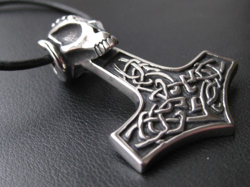 Thors Hammer SEHR GROSS Edelstahl Kettenanhänger Mjölnir Thor Hammer / 602 - Picture 4 of 9
