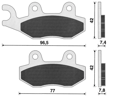 COPPIA PASTIGLIE FRENO ANTERIORI ORGANICHE RIEJU Mrxnkdsmx Modelli In Descrizione 225100360