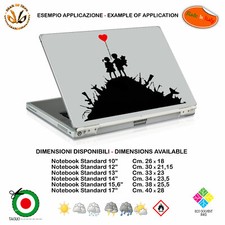 bansky style notebook sticker children on arms pvc cropped black red