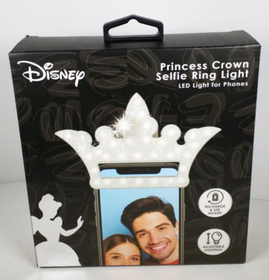 Disney Princess Crown Clip On Selfie Ring Light LED for Phones