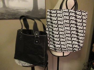 Folli Follie Black Tote with Removable Lining - Image 1 of 4