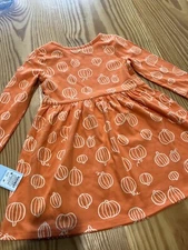 Cat and Jack | Girls 4T | Orange Dress | New with Tags