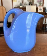 Vintage  Montgomery Ward & Co. Hall China Blue Water Pitcher #5118  NO LID