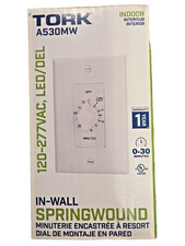 TORK A530MW 125-277V White Spdt Spring-Wound Twist 30-Minute Timer