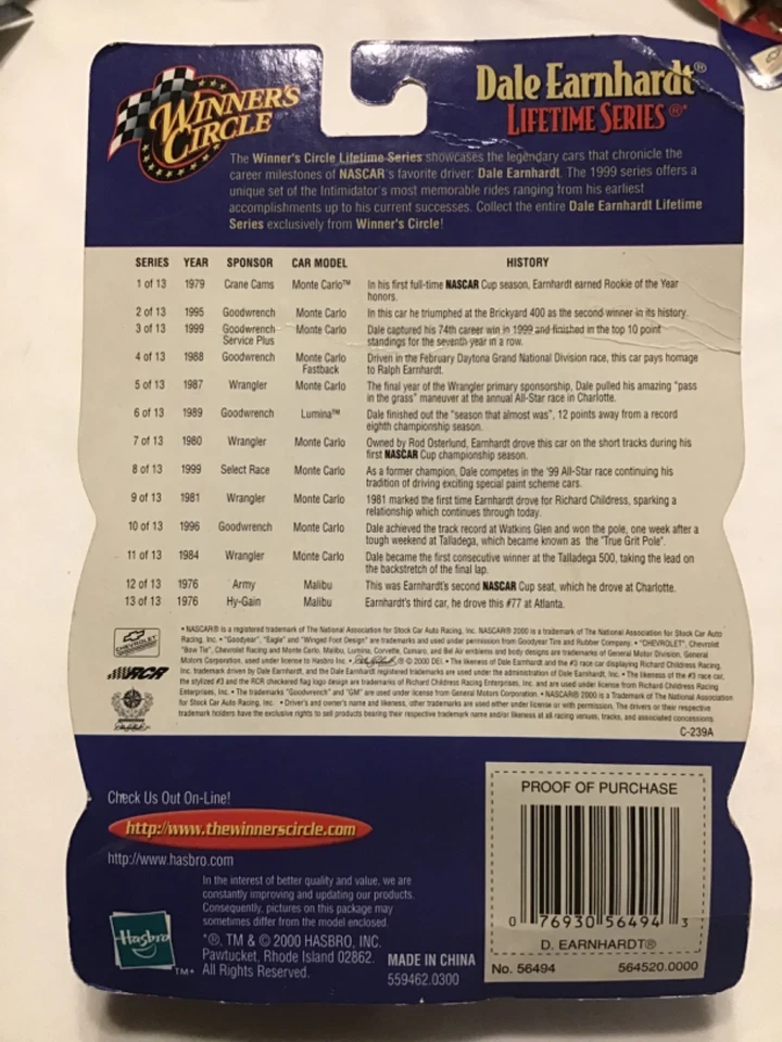 Dale Earnhardt #77 1976 Hy-Gain Chevrolet Malibu Winners Circle, nuevo envío gratuito Foto 2 de 3