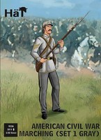 9336 HäT 1:32 Amerikanischer BüRgerkrieg Grau Marschierend, 18 Figuren, Set 1,