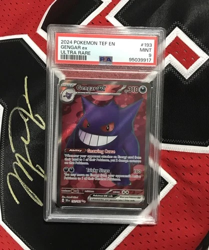 POKEMON TEF EN-TEMPORAL FORCES ULTRA RARE #193 GENGAR EX PSA 9 2024 Full Art