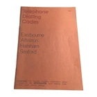 Telephone Dialling Codes Eastbourne Alfriston Hailmsham Seaford Vintage PB Book