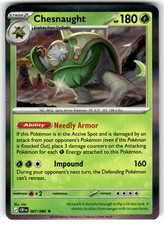 Pokemon ME04: Chaos Rising Card #7 Chesnaught Holo