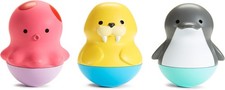 Munchkin Bath Bobbers Mold Free Baby and Toddler Bath Toy, 6 Months, Dolphin/Wa