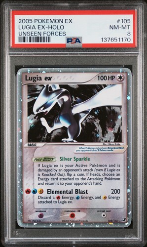 Lugia ex graded PSA 8 for sale on eBay
