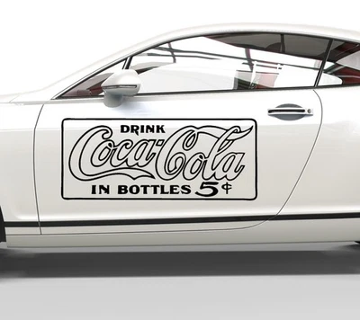 Autocollant voiture Coca Cola 5 centimes - Photo 1/4
