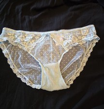 New Vintage SECRET TREASURES Nylon Sheer Lace Panties Size XXL