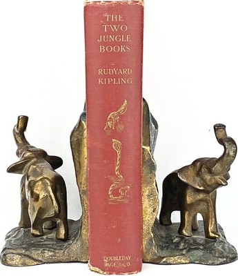 1925 the JUNGLE BOOK Antique FIRST EDITION Stated COLOR Rudyard KIPLING art B&W