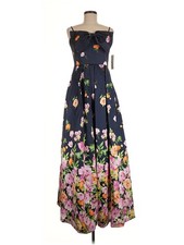 NWT Eliza J Women Black Casual Dress 6