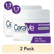 CeraVe Skin Renewing Night Cream, 1.7 oz Pack of 2