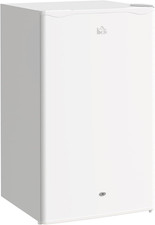 HOMCOM under Counter Fridge, 91L Small Fridge with Lock, Chiller Box, Removable 