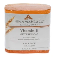 Glycerin Soap Bar with Vitamin E - 3-Pack for Moisturizing Clean Skin