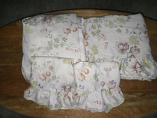 RALPH LAUREN HOME DELILAH QUEEN  COMPLETE 4 PIECE SHEET SET