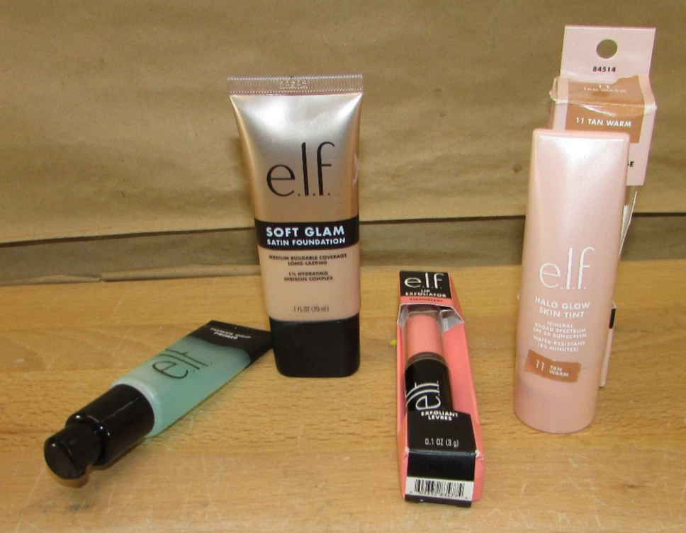 e.l.f. Cosmetics Makeup Set Foundation Primer SPF 50 Glow Kit