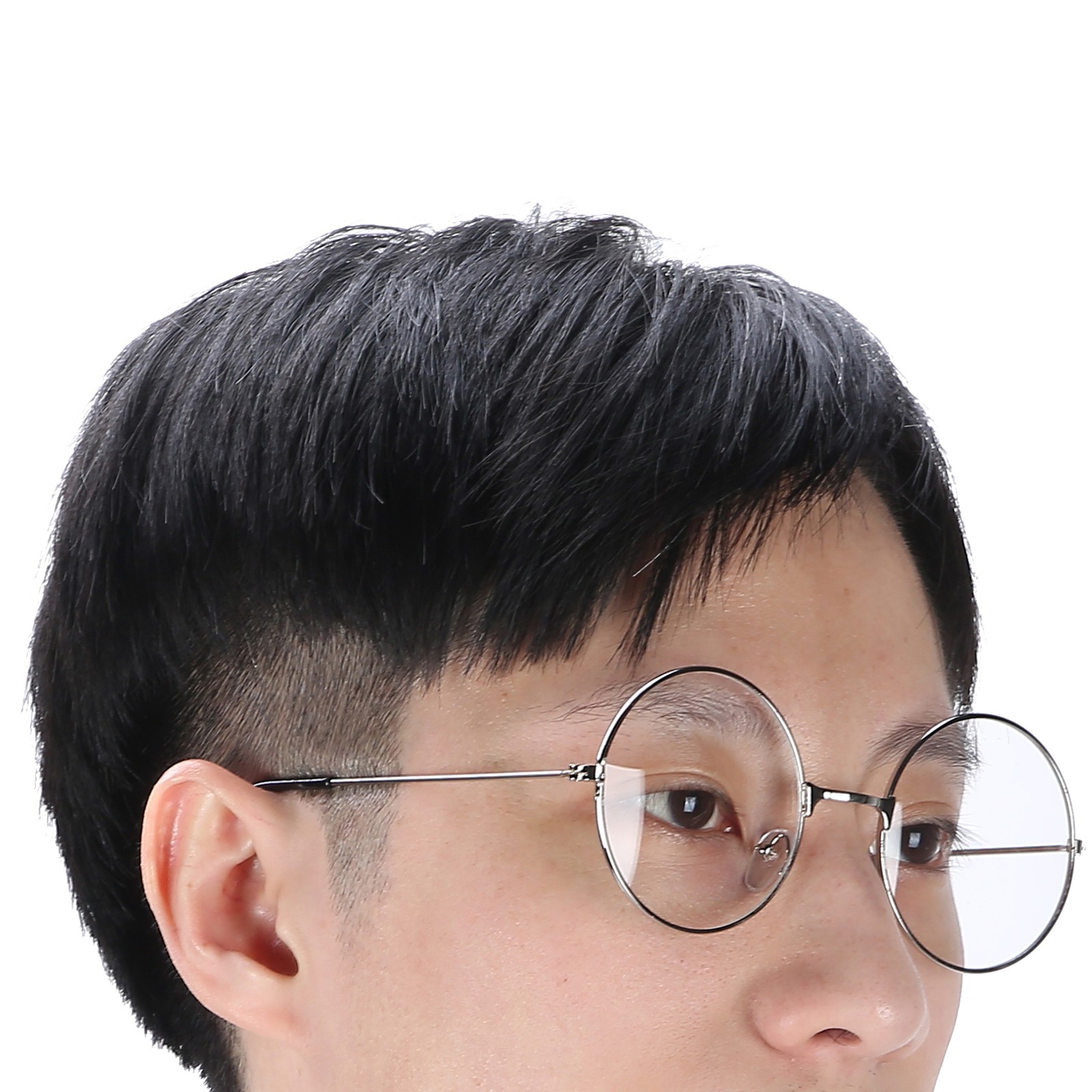 Vintage Style Clear Lens Eyeglasses Unisex Metal Frame Glasses Spectacles Silver